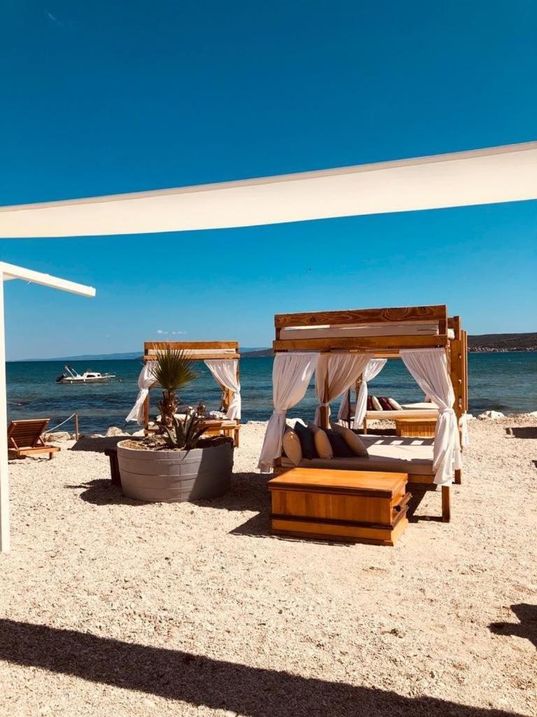 Villa Fides With Private Pool, Garden And Sea View Kastel Novi Exterior photo